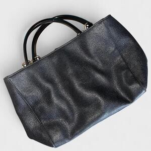 Preston & York Vintage Black Satchel Handbag